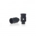 PTFE TEFLON & DELRIN DUAL HOLE ADJUSTABLE AIR FLOW WIDE BORE DRIP TIPS